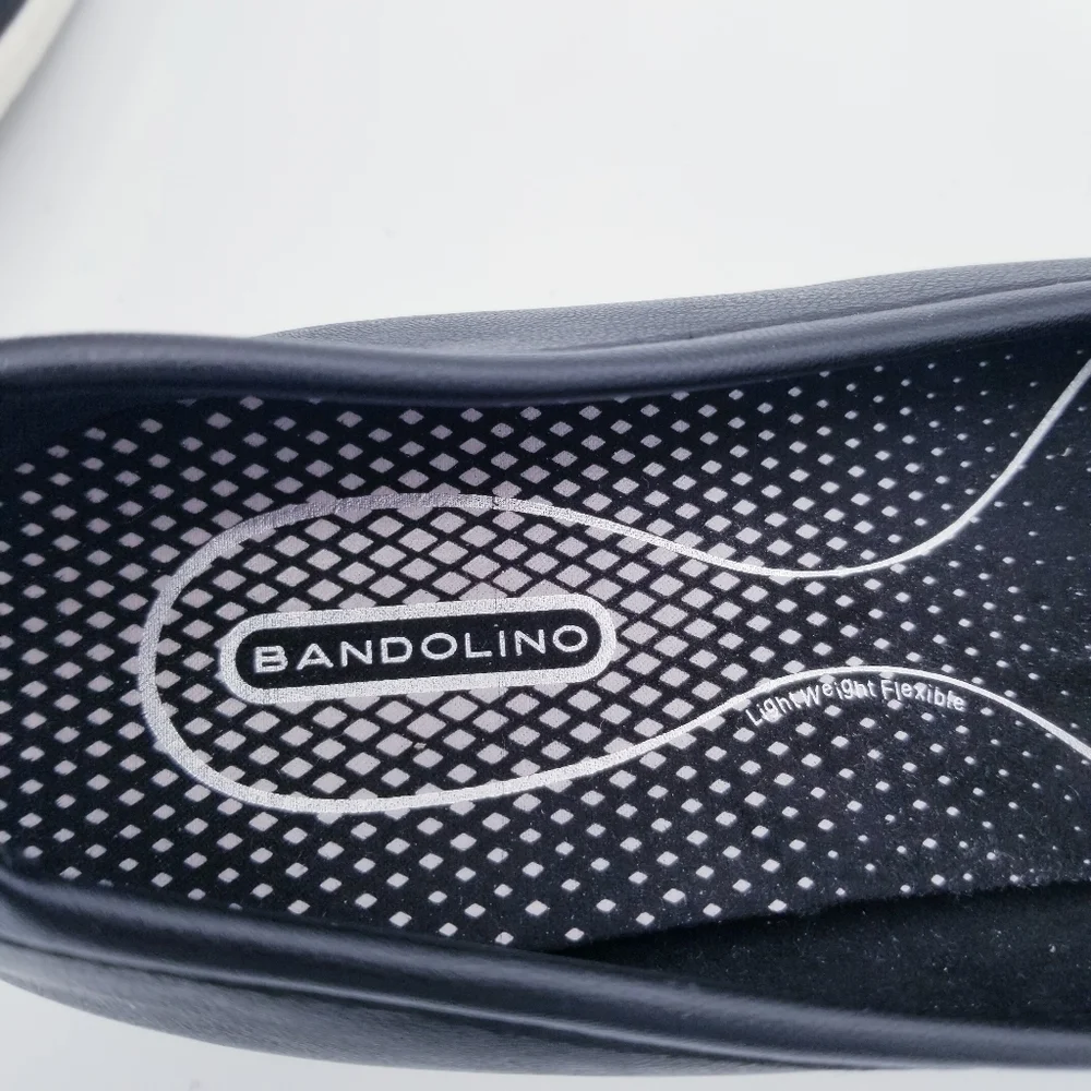 Bandolino Logan3 Black Woven Loafers Flats size 10